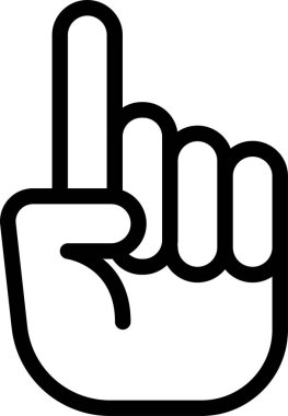 El hareketi simgesi, vektör illüstrasyonu