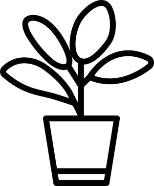 Bitki. Web simgesi basit tasarım