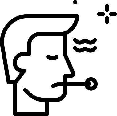 Adamım. Web simgesi basit illüstrasyon