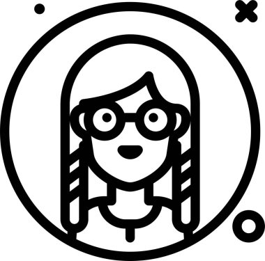 Avatar simgesi, vektör illüstrasyonu