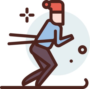 Kayak. Web simgesi basit illüstrasyon