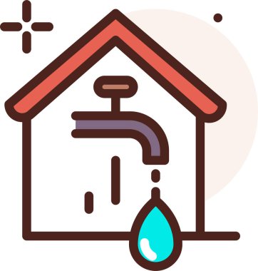 ev simgesi, vektör illüstrasyonu