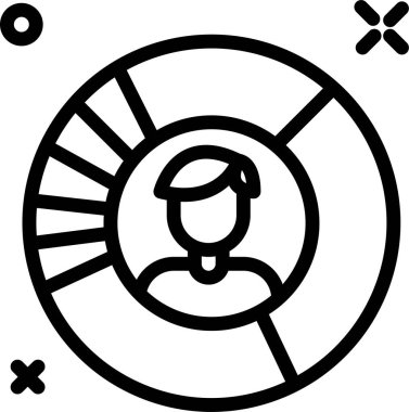 Hedef. Web simgesi basit illüstrasyon