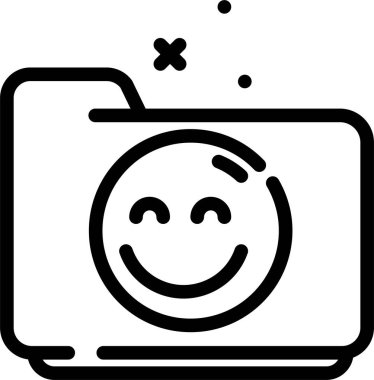 Beyaz arkaplanda izole edilmiş dizin simgesi ve vektör illüstrasyonu 