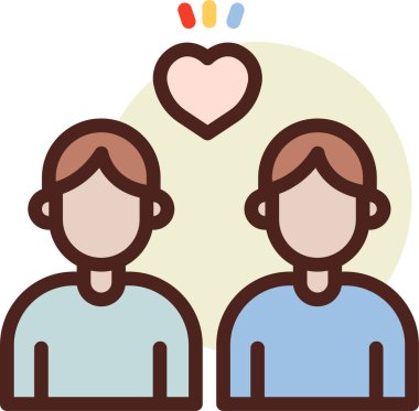 lgbt simgesi, vektör illüstrasyonu beyaz arkaplanda izole edildi