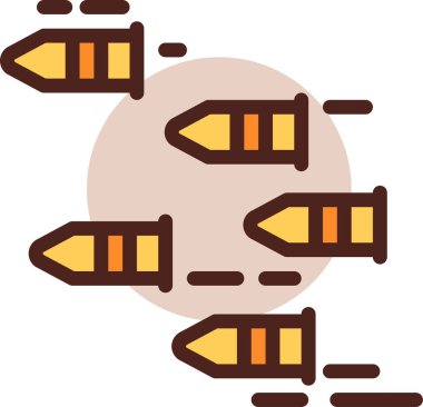 Bir karikatür uçan uçağın vektör çizimi