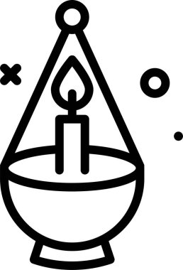 mum ağ simgesi, basit vektör illüstrasyonu