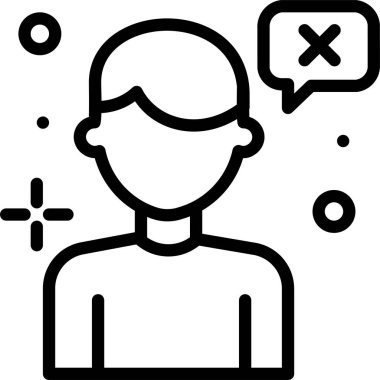 kullanıcı. Web simgesi basit illüstrasyon