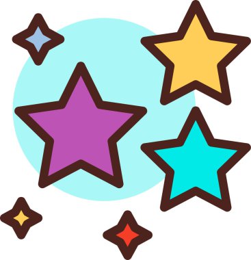 yıldız simgesi vektör illüstrasyonu