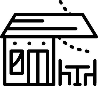 Bina. Web simgesi basit tasarım