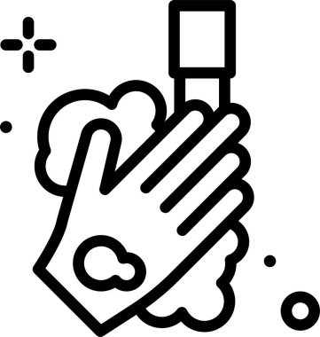 Virüs ya da hata web simgesi, basit vektör illüstrasyonu