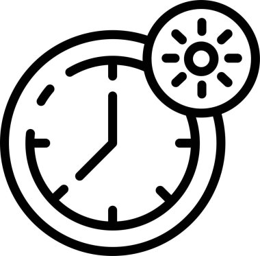 Saat. Web simgesi basit tasarım