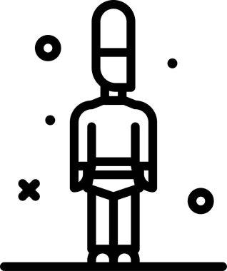 Astronot. Web simgesi basit illüstrasyon