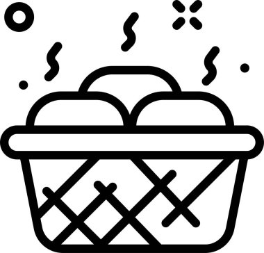 Basketbol web simgesi basit illüstrasyon