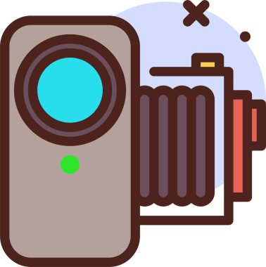 Düz tasarım simgesine sahip bilim ve teknoloji kavramı beyaz arkaplanda izole edildi 