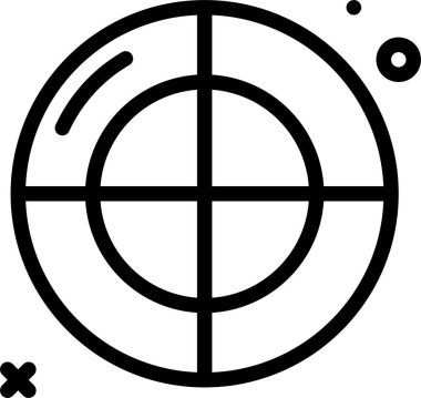 Hedef. Web simgesi basit illüstrasyon