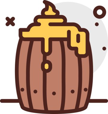 Bira. Web simgesi basit illüstrasyon