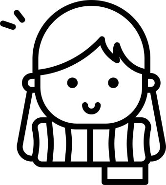 Evlat. Web simgesi basit illüstrasyon