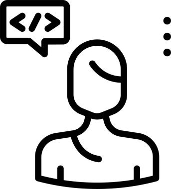 Sohbet. Web simgesi basit illüstrasyon