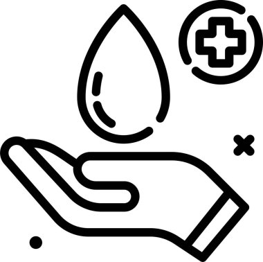 Kan bağışı. Basit resimleme