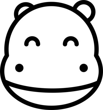 Ayı. Web simgesi vektör illüstrasyonu