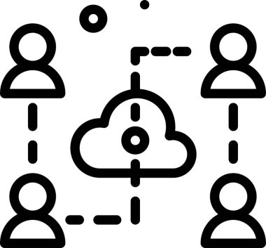 Bulut hesaplama. Web simgesi