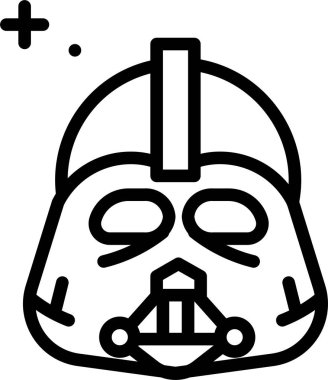 Astronot. Web simgesi basit illüstrasyon