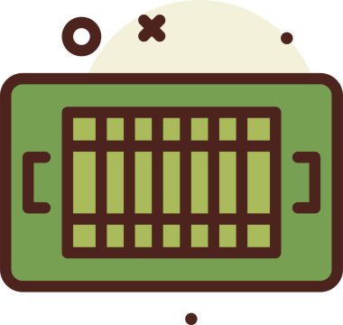 Ev. Web simgesi basit illüstrasyon