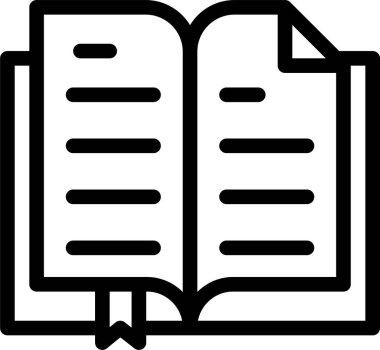 Kitap. Web simgesi basit tasarım