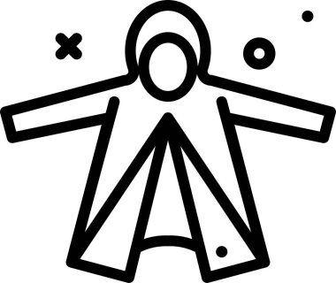 Yüce İsa. Web simgesi basit illüstrasyon