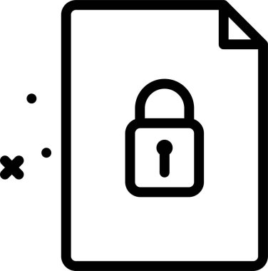 Kilit. Web simgesi basit illüstrasyon