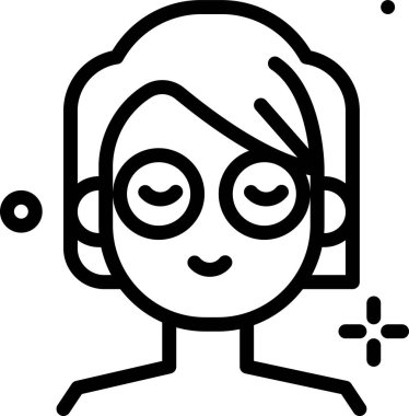 maskeli web simgesi, basit vektör illüstrasyonu beyaz arkaplanda izole edildi