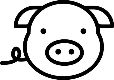 sevimli ayı hayvan yüzlü vektör çizimi