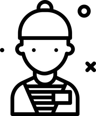 Çalışan. Web simgesi basit tasarım