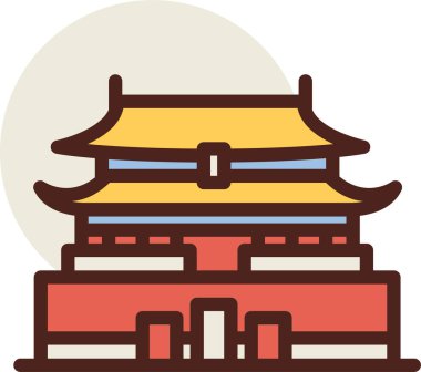 Bina. Web simgesi basit tasarım