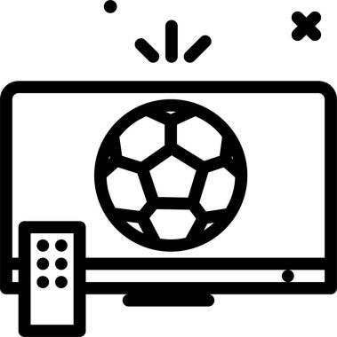 Futbol topu. Basit resimleme