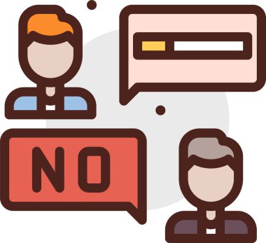 Konuş. Web simgesi basit illüstrasyon