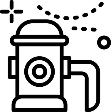 Su musluğu. Basit resimleme