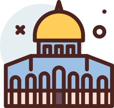 Cami. Web simgesi basit illüstrasyon