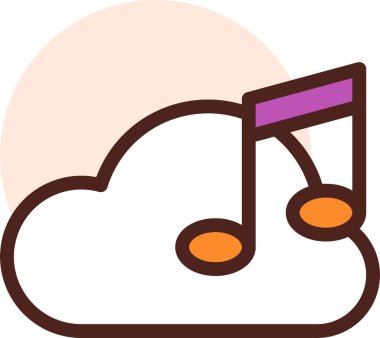 Müzik. Web simgesi basit tasarım 