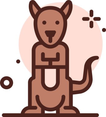 sevimli çizgi film hayvan karakter vektör illüstrasyonu