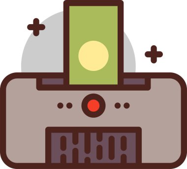 para ve finansal web simgesi, basit vektör illüstrasyonu   