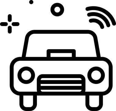 - Araba. Web simgesi basit illüstrasyon