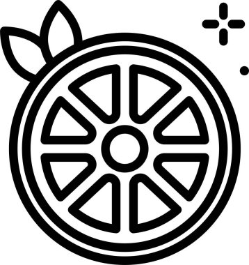 sağlıklı meyve ağı simgesi, vektör illüstrasyonu 