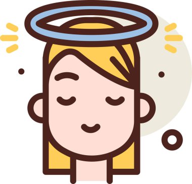 Gülümseyen bir çocuğun sevimli çizgi film çizimi