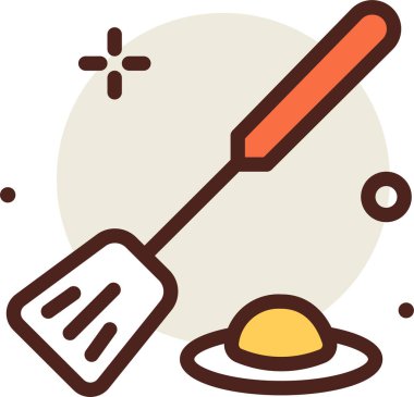 Kürek. Web simgesi basit tasarım