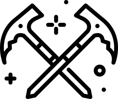 Balta. Web simgesi basit illüstrasyon