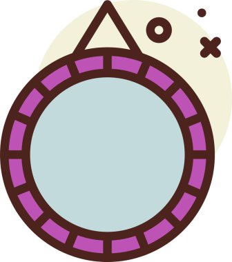 çerçeve ağ simgesi, basit vektör illüstrasyonu