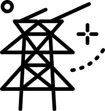 Enerji. Web simgesi basit illüstrasyon