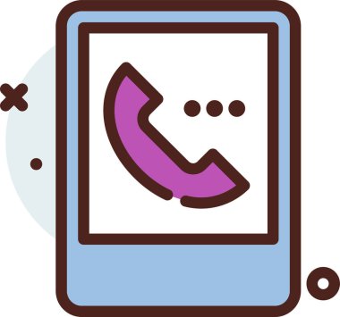 - Telefon. Web simgesi basit illüstrasyon